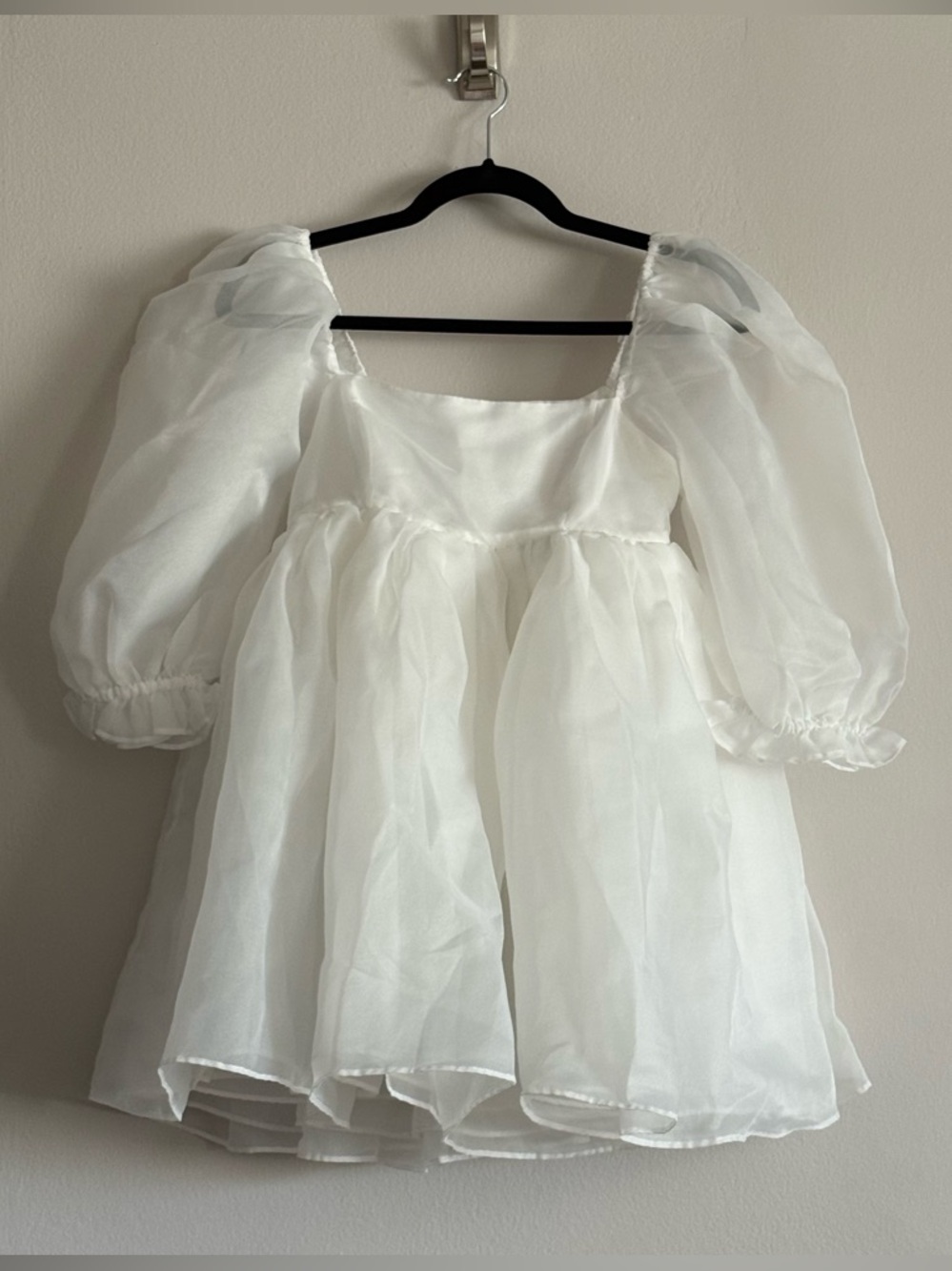Selkie Ivory Puff Dress - Picture 4 of 7